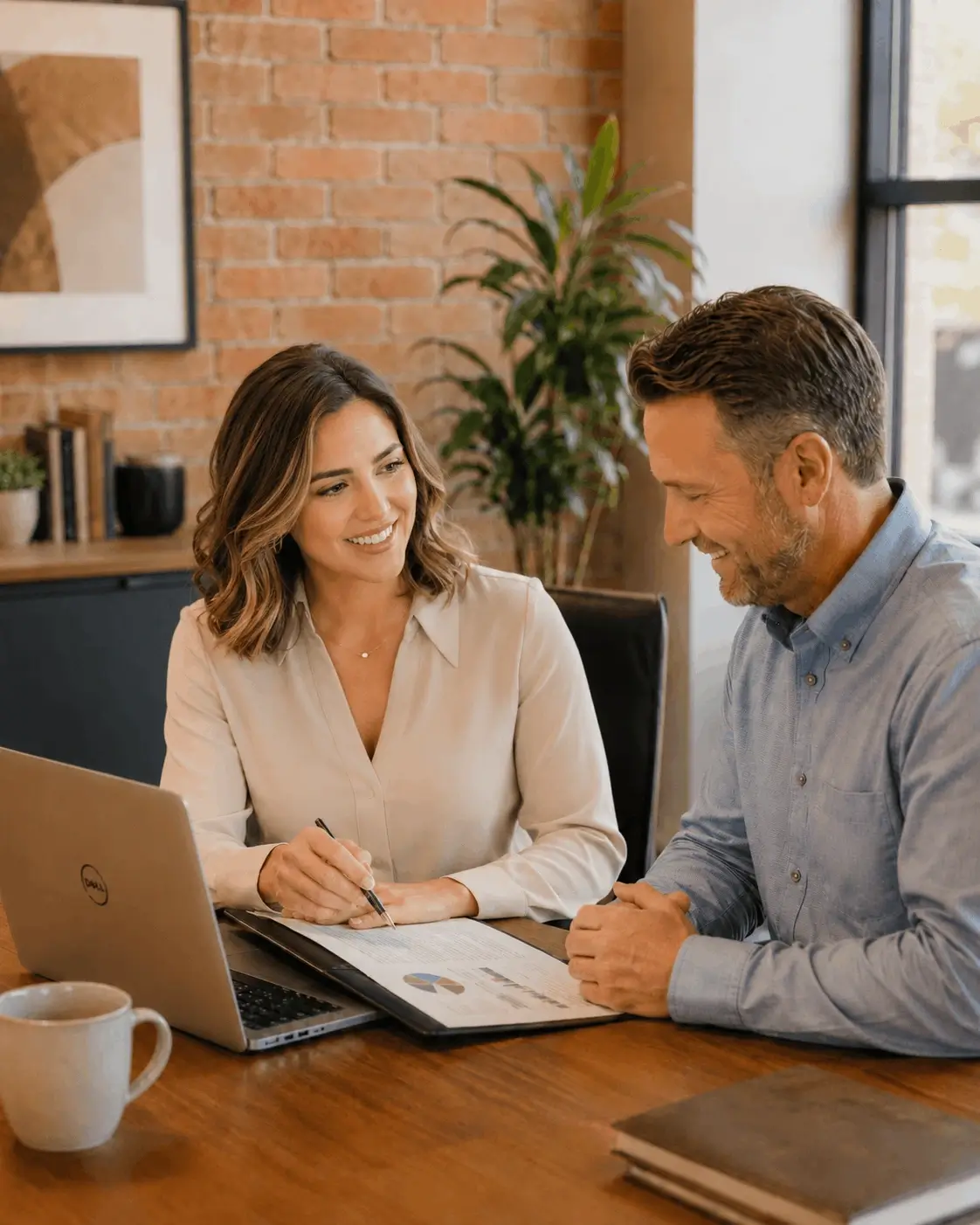 Advisor reviewing tax credits with a business client